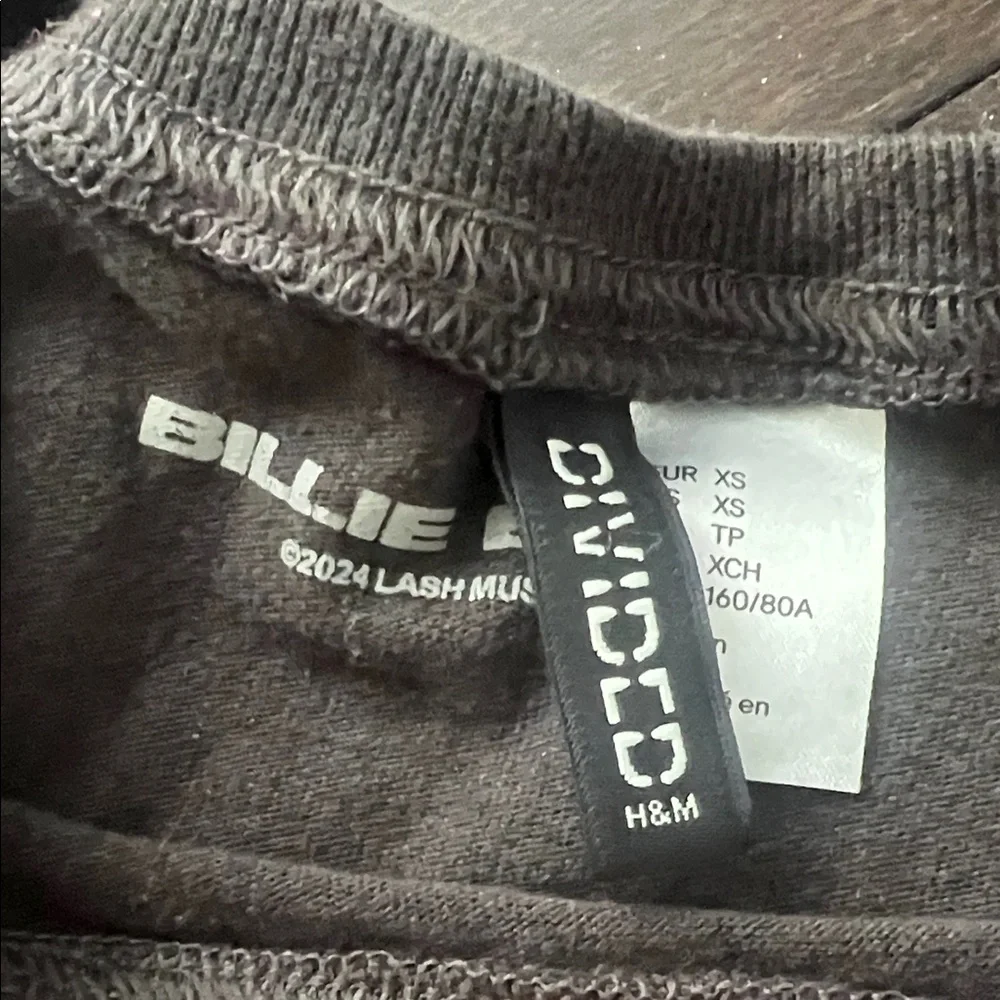 H&M Black Billie Eilish Logo Tee - Picture 2 of 3